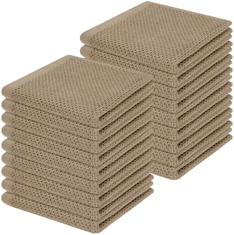 Homaxy 100% Cotton Waffle Weave Kitchen Dish Cloths 18-Pack by Homaxy