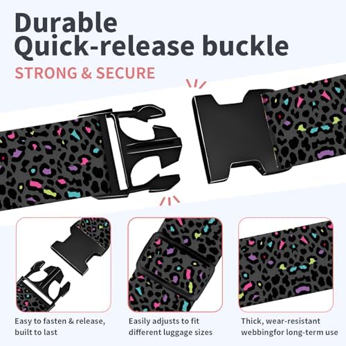 Luggage Strap for Suitcases Adjustable Travel Belt - Image 3