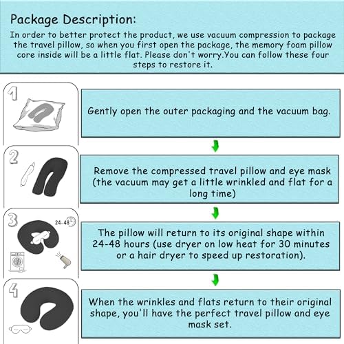 Cute Travel Pillow with Sleep Eye Mask Cartoon Headrest & Neck Pillow - Image 4