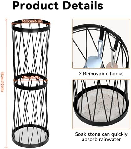 Invech 23 Inch Metal Umbrella Holder - Image 2