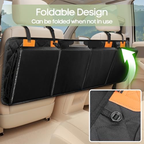 Dog Car Seat Cover for Back Seat, Hard Bottom Back Seat Extender - Image 5