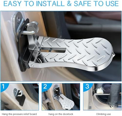 2PCS Car Door Step for Car Roof Access - Image 3