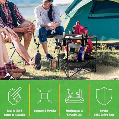 Camping Table - 2-Tier Folding Table - Image 4