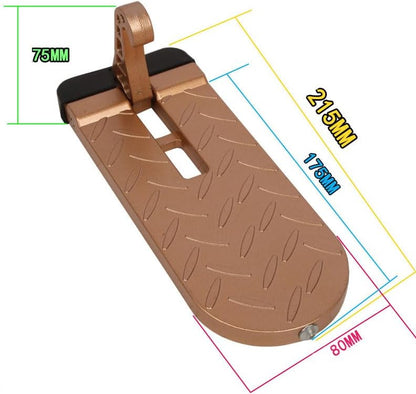 Car Door Step with Glass Breaker Safety Hammer & Roof Rack Access, Foldable - Image 2