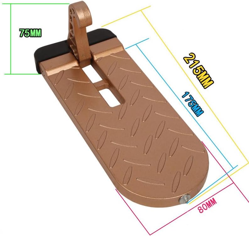 Car Door Step with Glass Breaker Safety Hammer & Roof Rack Access, Foldable - Image 2