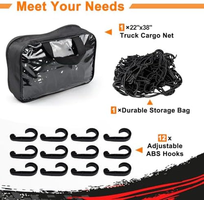 2'x3' Bungee Cargo Net Stretches to 4'x6' - Image 3