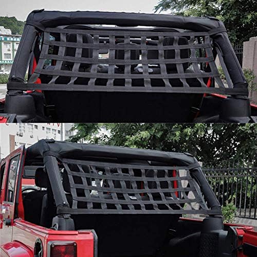 Rear Top Cargo Net Rear Cargo Net Car Roof Hammock Mesh Shade High Strength - Image 5