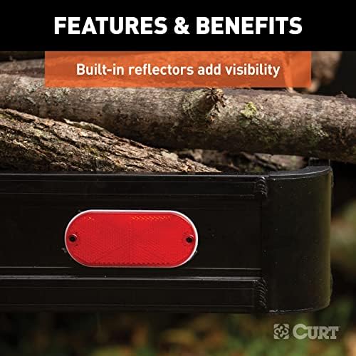CURT 18113 49 x 22-1/2-Inch Black Aluminum Hitch Cargo Carrier, 500 lbs Capacity - Image 5