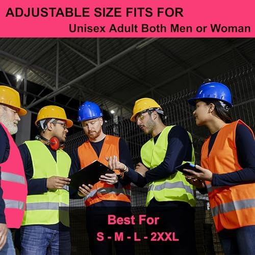 Pink Safety Vests 10 Pack - Image 5
