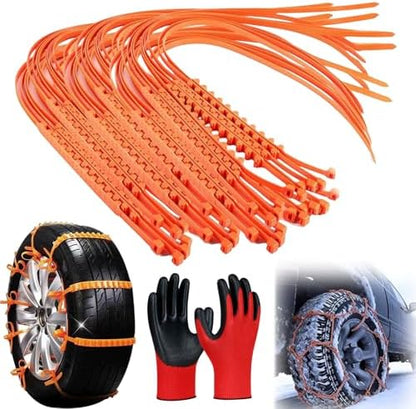 Universal Reusable Anti-skid Nylon Tire Chains, Universal Anti-Skid Snow Tire by Unknown