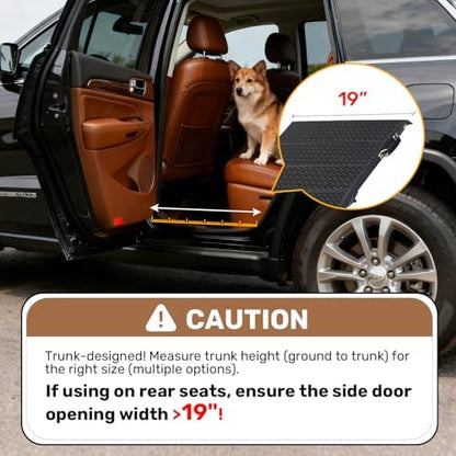 71" Extra Long Dog Ramp for Large Dogs, Heavy Duty Metal Frame Pet Ramp for - Image 5