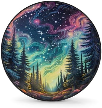 Forest Galaxy Rainbow Spare Tire Cover Waterproof Dust-Proof Spare Wheel Covers by Unknown