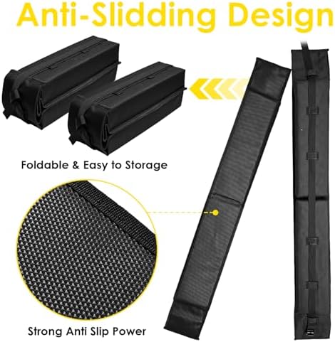 Soft Roof Rack Pads for Kayak Surfboard SUP Canoe, Universal Car Roof Rack - Image 4
