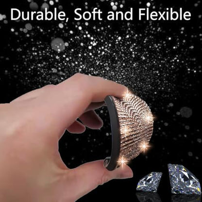 NBTEPEM 2pcs Bling Car Cup Holder Coaster, 2.75 inch Anti-Slip Shockproof - Image 5