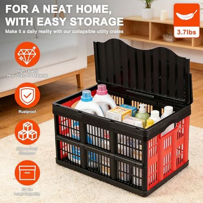 Collapsible Storage Bins, Collapsible Crates Basket - Image 4
