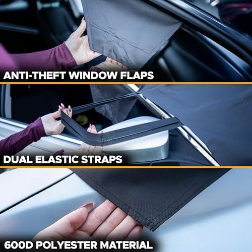 EcoNour Snow Cover for Tesla Model 3/Y, Windshield Cover for Ice and Snow - Image 2