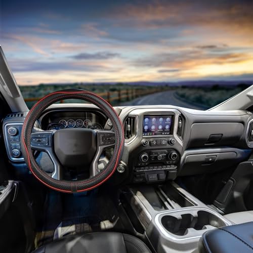 Car Steering Wheel Cover for Chevy Silverado 1500 2500 3500, Automative - Image 2