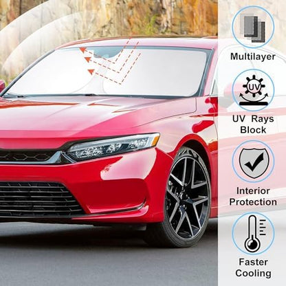 Windshield Sun Shade for 2023-2026 Honda Accord Accessories - Image 2