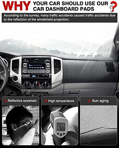 Autorder Dashboard Cover Mat for 2005-2015 Toyota Tacoma Pickup Accessories - Image 2