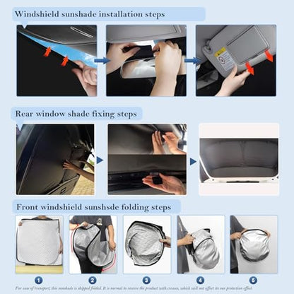 KMF 8pcs Thicken Sun Shades for Ford Escape 2020-2025 2026 Accessories - Image 6