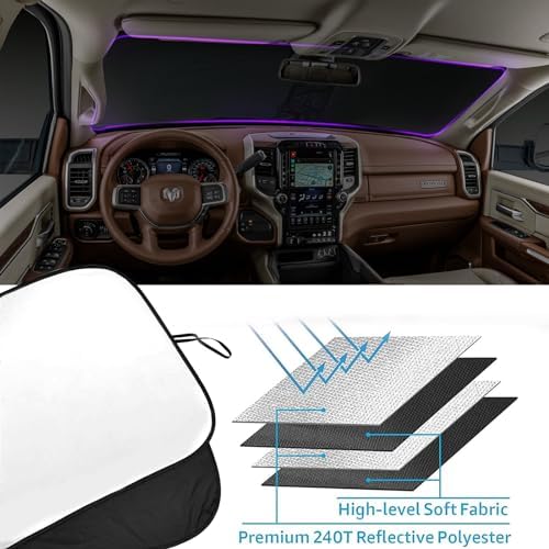 Foldable Front Windshield Sunshade Fit - Image 5