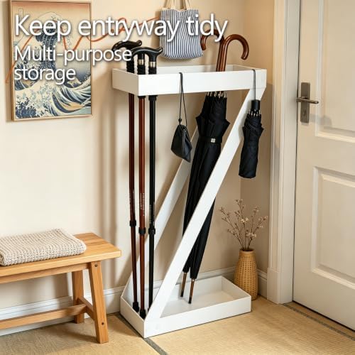 Umbrella Holder for Entryway, Metal Umbrella Storage Rack Ideal for Home Office - Image 2