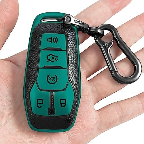 Kirsnda for Ford Key fob Cover, Texture Protective Case by Kirsnda
