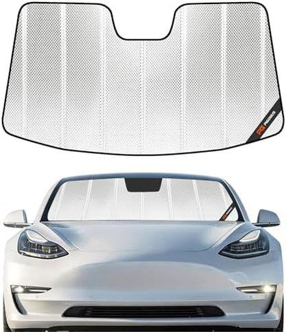 Pigenius Windshield Sun Shade for Tesla Model 3 2018-2025, Tesla Model Y by Pigenius