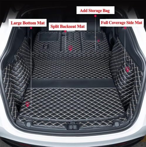 Compatible with Tesla Model Y 2020-2025 5 Seat Trunk Mat Cargo Mat Dog Cover - Image 2