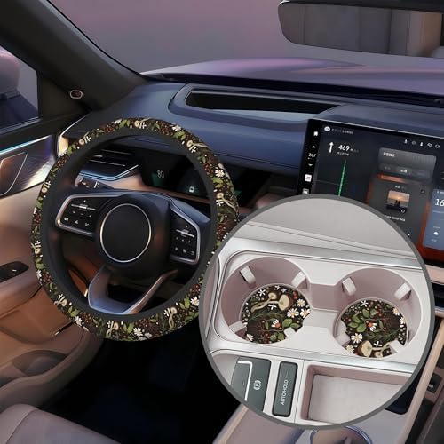 Mushrooms and Herbs Steering Wheel Cover - Image 5