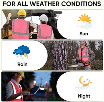 TICONN High Visibility Reflective Safety Vest - Image 5
