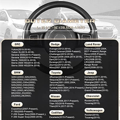 SEG Direct Car Steering Wheel Cover 15.25"-16", Plush Velvet Summer Winter - Image 5