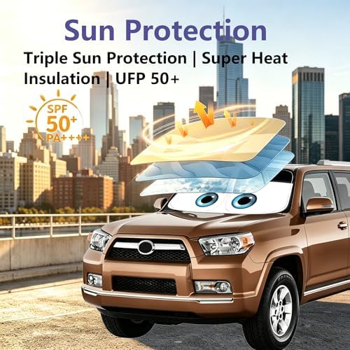 Gven Windshield Sun Shade for Toyota 4Runner 2010-2023 2024 2025 2026, TRD - Image 3