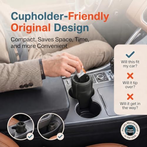 Trash Trapper Car Trash Can Cup Holder | Trash Can - Image 6