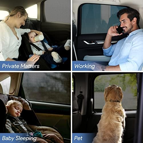 Car Window Shades，for Baby/Camping UV-Protection 2PCS Large 49"x22" - Image 6