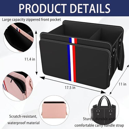 Homeve Trunk Organizer for Car, Waterproof Collapsible 3 Compartments Car - Image 2