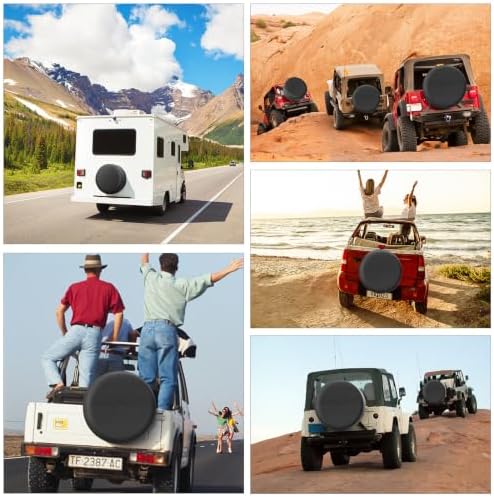Spare Tire Cover for RV Trailer, Waterproof Leather Wheel Cover - Image 6