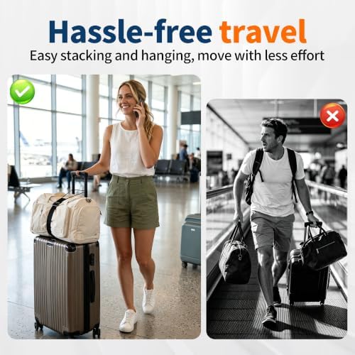 2Pcs Luggage Straps for Suitcases, Adjustable Luggage Connector Straps - Image 4