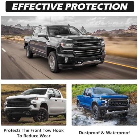 Tow Hook Covers for Silverado 1500/Sierra 1500 White - Image 4