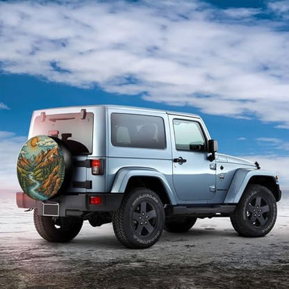 Spare Tire Cover，Mountain Camper Spare Tire Cover Waterproof Sun Protection - Image 3