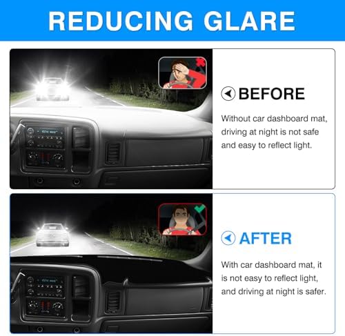 Autorder Dashboard Cover Mat for Chevy Chevrolet Silverado/GMC Sierra 1999-2006 - Image 4