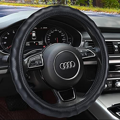 Haokay Heavy Duty Pure Cowhide Steering Wheel Cover by HAOKAYAUTOPRODUCTS