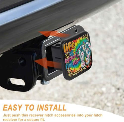 Trailer Hitch Cover 2 Inch Square Receiver Hitch Cover Rubber Tube Plug - Image 4