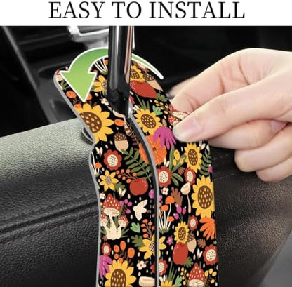 PU Leather Car Seat Hook, Storage Headrest Hanger, Cute Car Backseat Organizer - Image 5