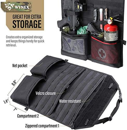 WYNEX Molle Seat Back Car Organizer Fit Most Car F150 Jeeps Pickups Trucks - Image 4