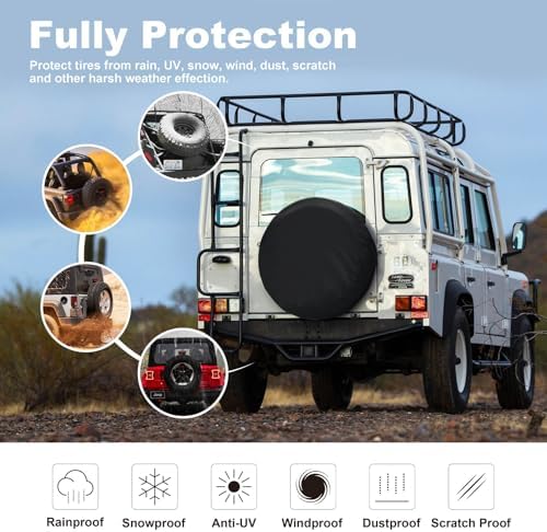 Explore Land Spare Tire Cover Fit Tire Diameters 28-29.75 inch - Image 2