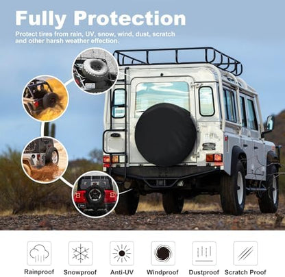 Explore Land Spare Tire Cover Fit Tire Diameters 30-33 inch - Image 2