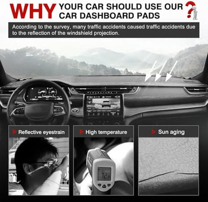 Autorder Dashboard Cover Mat for Jeep Grand Cherokee 4XE 2022-2025 2026 - Image 2
