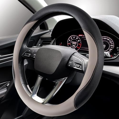 Car Steering Wheel Cover, Non-Slip Leather Protector - Image 6