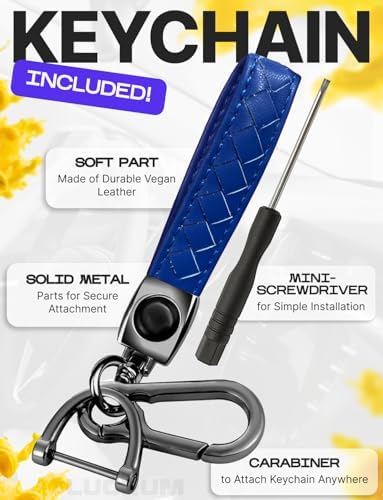 Lucrum Compatible with Honda Key Fob Cover & Keychain - Image 5